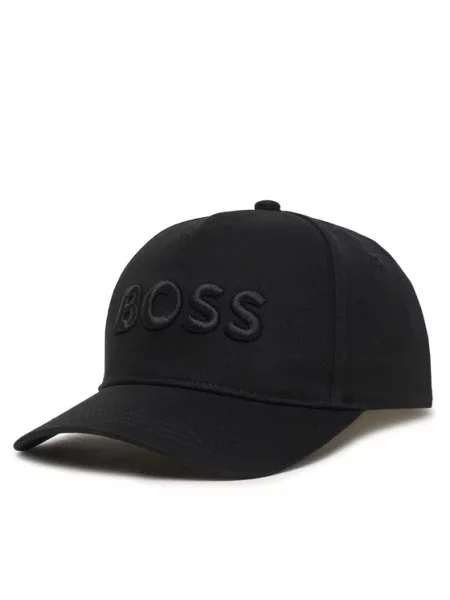 BOSS Шапка с козирка M черен