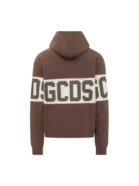 Bluza z kapturem Gcds z kapturem brązowa