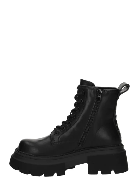 Botine Buffalo cu șireturi din dantelă negru