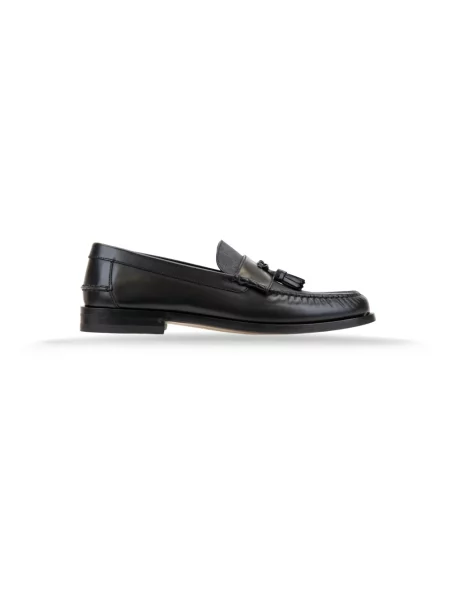 Półbuty Gucci z frędzli zamszowe czarne
