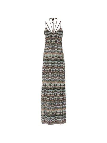 Rochie Missoni cu paiete tricotate negru