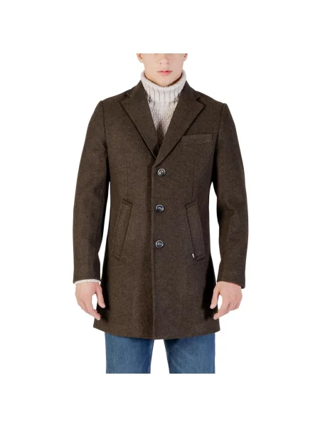 Kabát Gianni Lupo hnědý