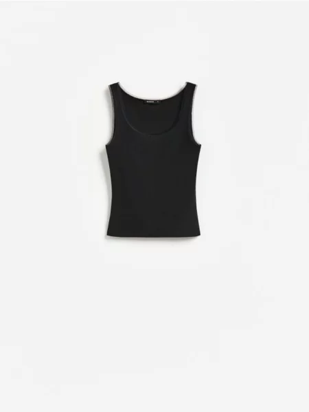 Reserved Top reiat negru