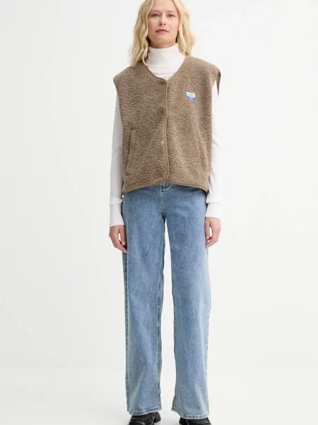 Вовняний светр AERON легкий гольф бежевий