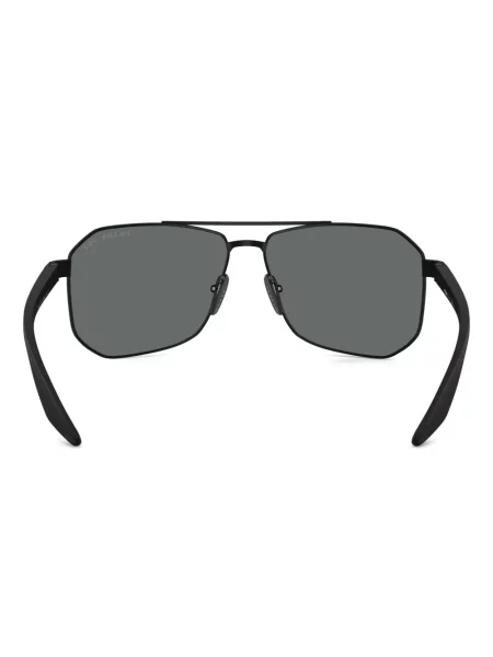 Ochelari de soare Prada Linea Rossa cu imprimeu geometric negru
