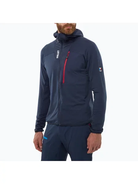 Мъжки поларен суитшърт Millet Trilogy Icon Lightgrid Hoodie saphir синьо