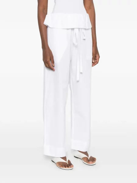 Pantaloni Enza Costa cu cordon alb