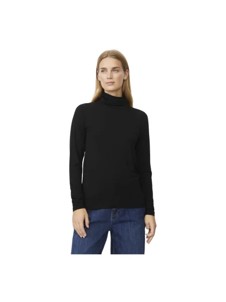 Długi top Masai z długim rękawem czarny