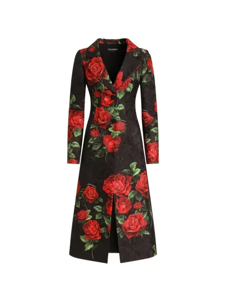 Palton Dolce & Gabbana cu imagine negru