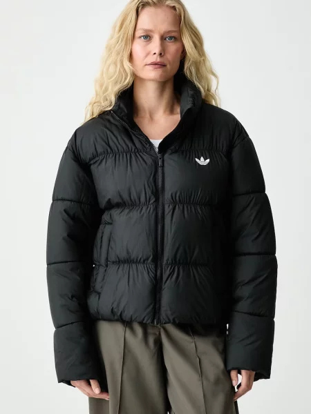 Adidas Originals geacă matlasată pentru femei Short Padded negru