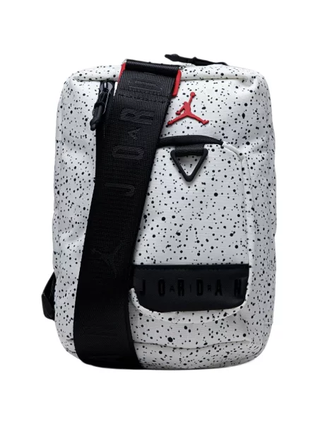 Geantă crossbody Jordan cu imagine alb
