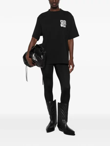 Tricou Balenciaga cu imagine negru