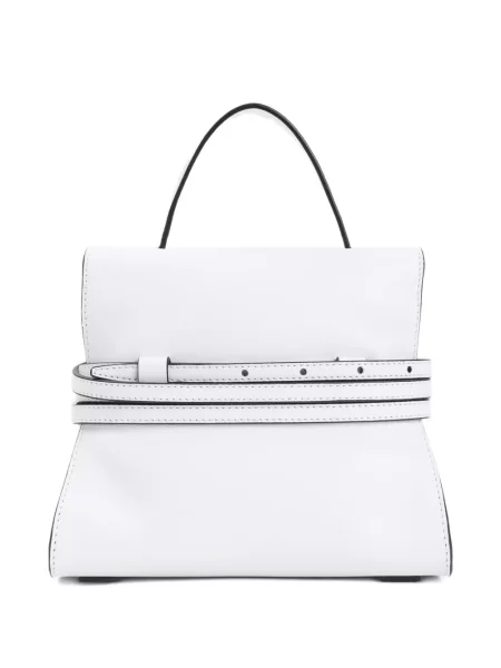 Geanta de piele Moschino din piele alb