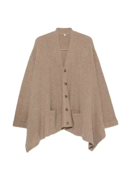 Cardigan R13 tricotate maro
