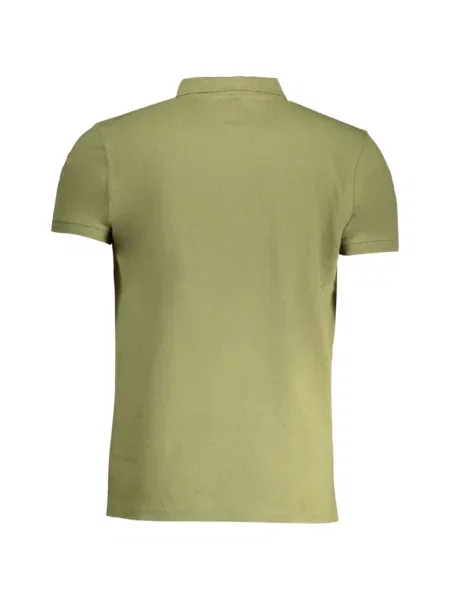 Tricou polo Cavalli Class cu autograf verde