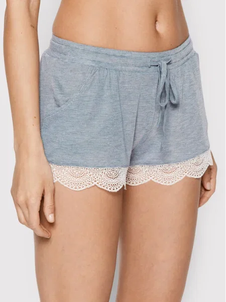 Etam Pantaloni scurți pijama Warm Day albastru