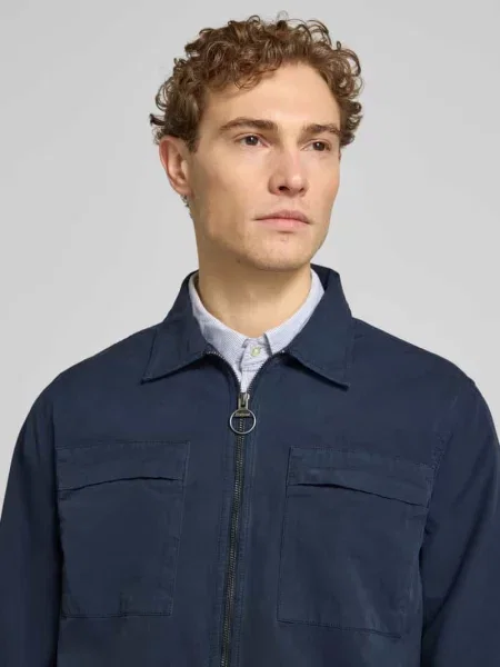 Kurtka koszulowa z czystej bawełny o kroju regular fit model GLENDALE' Barbour niebieska