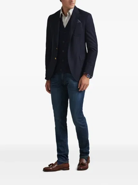 Μικρός κασκέτο Polo Ralph Lauren με χαμηλή μέση υφαίνω διαγωνίως πράσινο