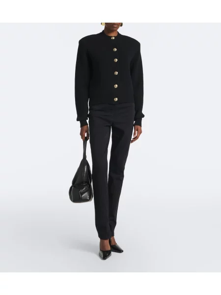 Cardigan Balmain de lână negru
