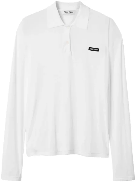 Polotričko Miu Miu jersey bílé