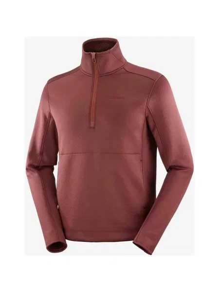 Kurtka polarowa Salomon Essential Midfleece Half Zip granatowa XL fioletowa