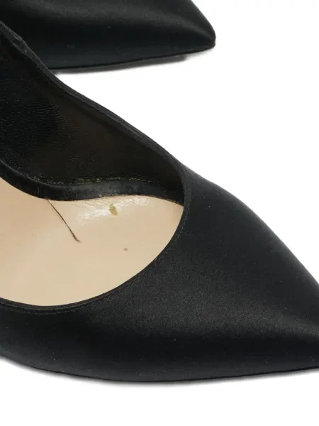 Pantofi cu toc Nicholas Kirkwood din satin negru