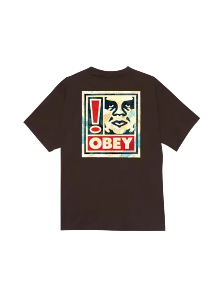 Koszulka Obey brązowa