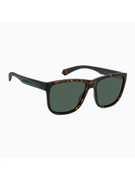 Ochelari de soare polarizați pentru bărbați Polaroid PLD mat brown havana/green verde