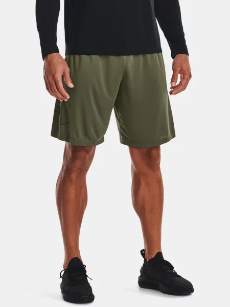 Under Armour Tech Graphic pánske tréningové šortky marine od green/black čierna