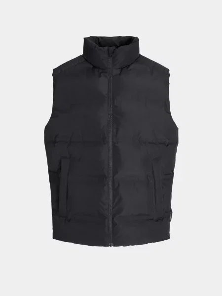 Утепленный жилет Jack & Jones черный