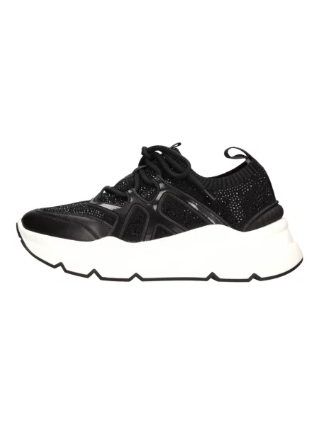Sneakersy Emanuélle Vee skórzane czarne