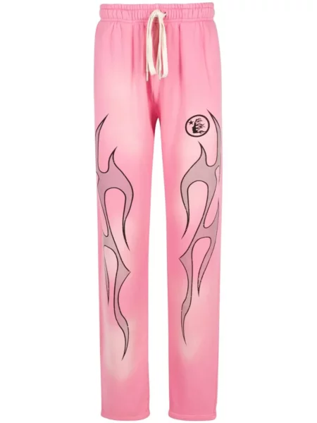 Pantaloni Hellstar cu imagine alergare roz
