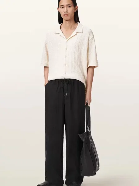 AllSaints штани лляні SHARP