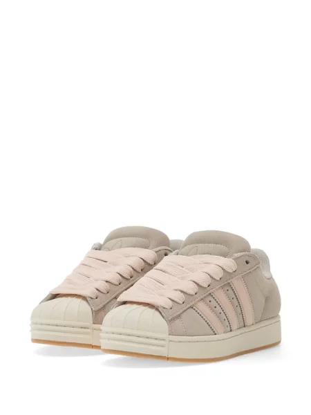 Sneakerși Adidas alergare din piele de căprioară cu model floral negru