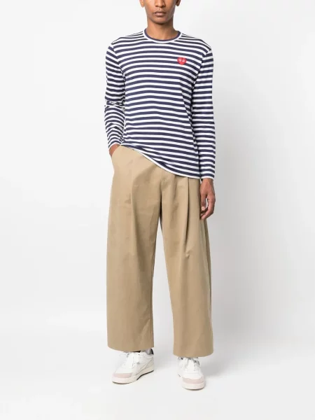 Pruhované tričko Comme Des Garçons Play modré