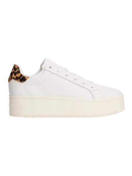 Sneakersy Tommy Jeans skórzane białe