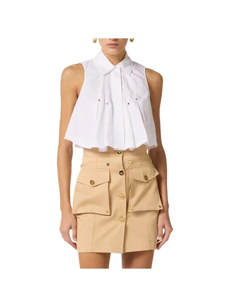 Top Elisabetta Franchi alb