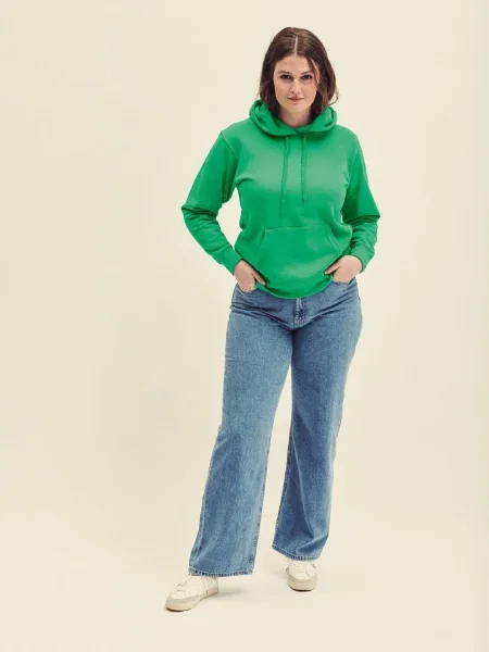 Geacă Fruit Of The Loom cu glugă verde