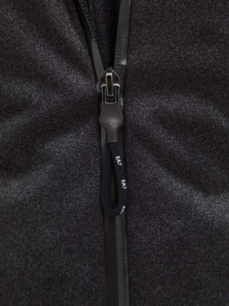 Geacă Ea7 Emporio Armani cu glugă negru