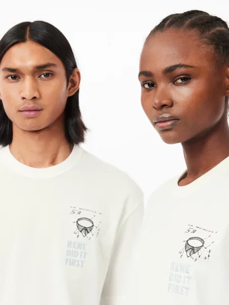 Футболка Lacoste бежевая