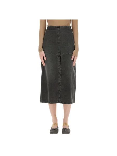 Spódnica jeansowa Mm6 Maison Margiela szara