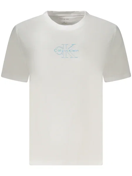 Къс тениска Calvin Klein бяло