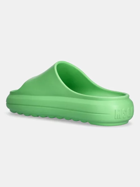 Pantofle MSGM na platformě zelená