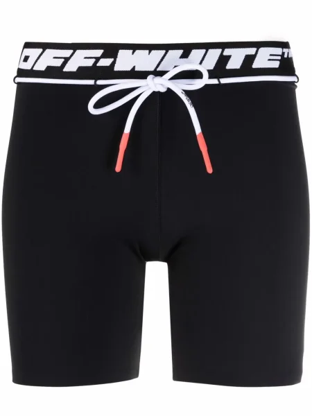 Pantaloni scurți de sport Off-white alergare cu autograf alb