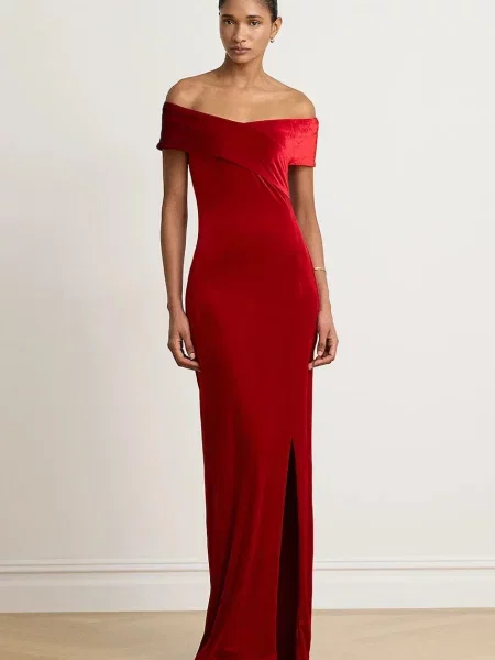 Lauren Ralph Lauren Rochie de seară LUXE sângeriu