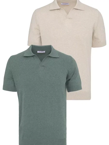 Felix Hardy Tricou deschis / verde închis bej