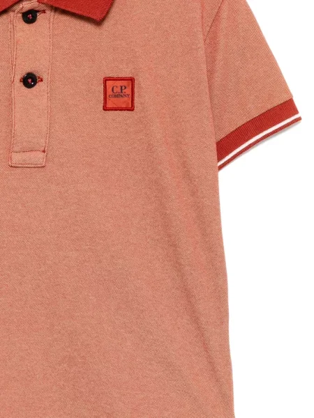 Koszulka polo dziecięca C.p. Company brązowa