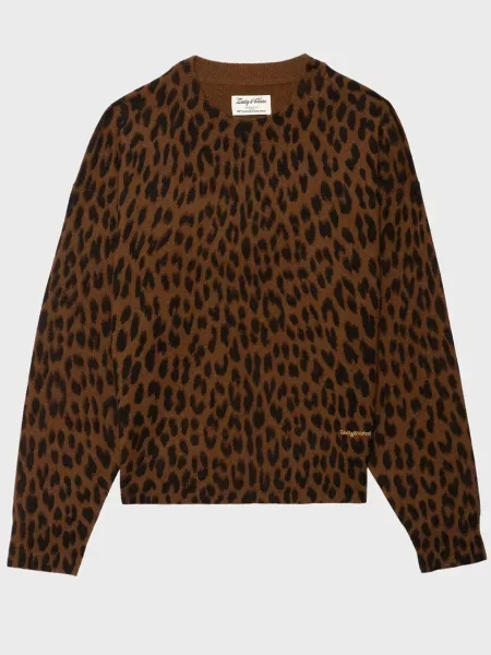 Шерстяной свитер Zadig&voltaire коричневый
