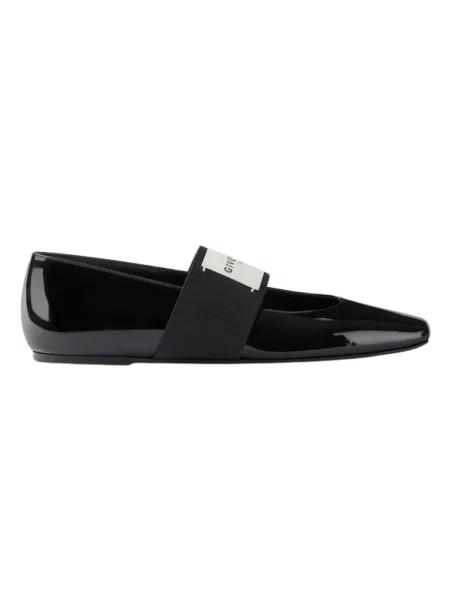 Balerinki Givenchy skórzane czarne