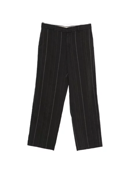 Pruhované kalhoty Barena černé